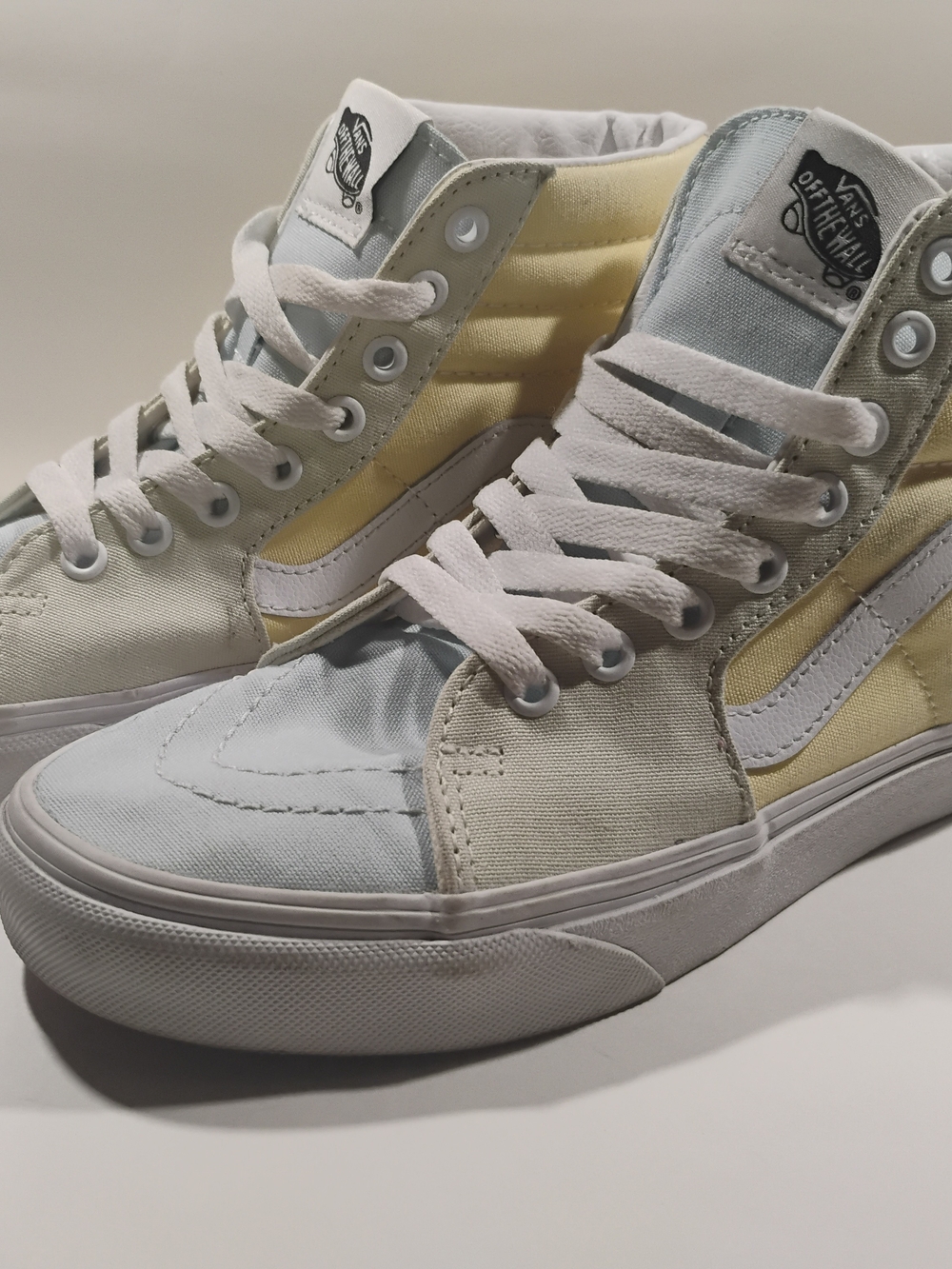 Vans Sk8-Hi Women's Pastel Yellow & Light Blue High-Top Sneakers